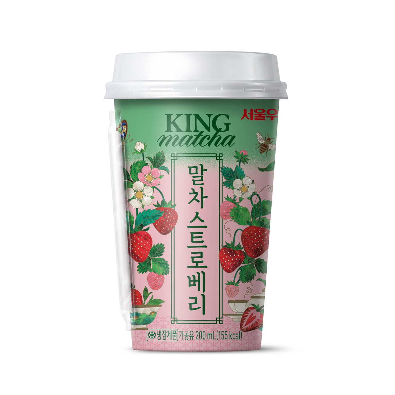 서울우유, 프리미엄 RTD 말차 라떼 신제품 ‘킹 말차 스트로베리’ 출시